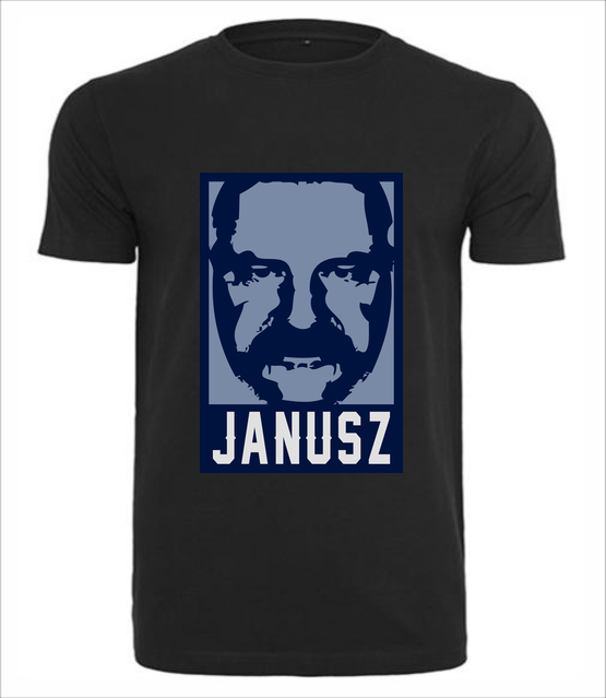 Wizerunek znanego janusza koszulka z nadrukiem smieszne mezczyzna jipi pl 1608 1