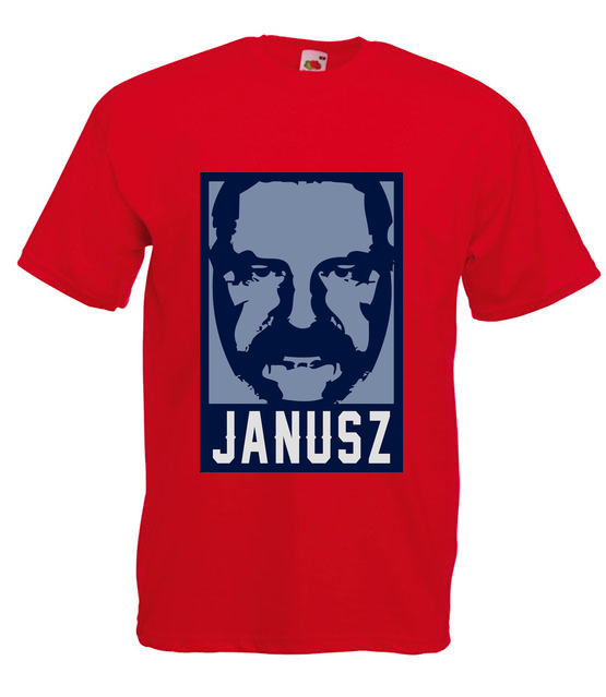 Wizerunek znanego janusza koszulka z nadrukiem smieszne mezczyzna jipi pl 1608 4