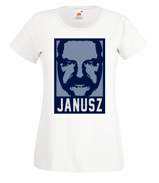 Wizerunek znanego janusza koszulka z nadrukiem smieszne kobieta jipi pl 1608 58