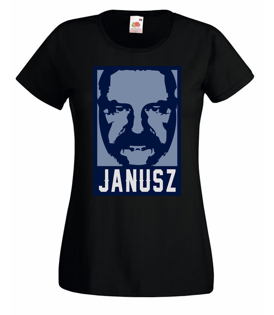 Wizerunek znanego janusza koszulka z nadrukiem smieszne kobieta jipi pl 1608 59