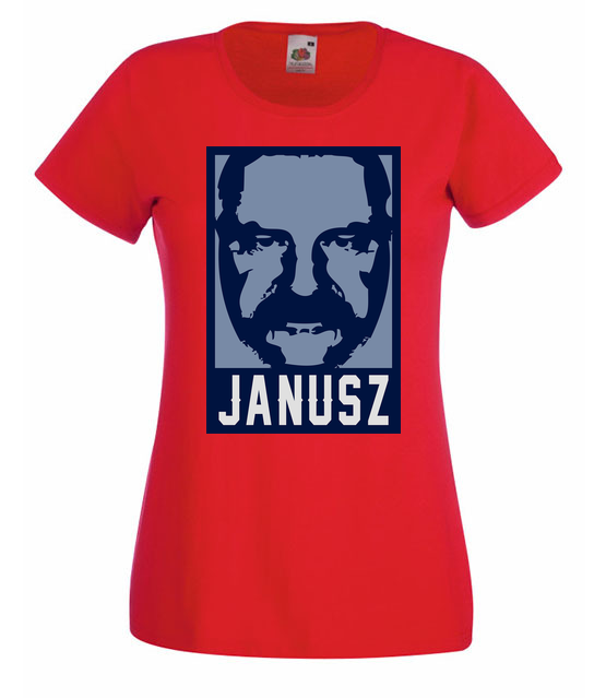Wizerunek znanego janusza koszulka z nadrukiem smieszne kobieta jipi pl 1608 60