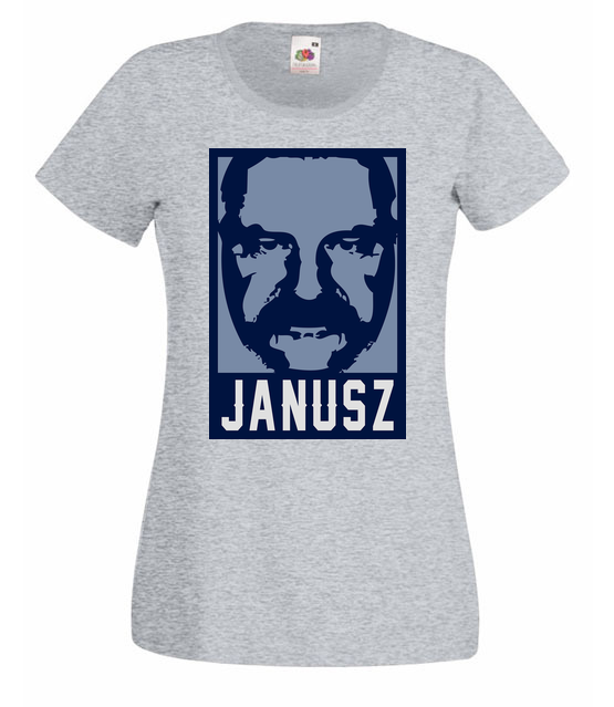 Wizerunek znanego janusza koszulka z nadrukiem smieszne kobieta jipi pl 1608 63