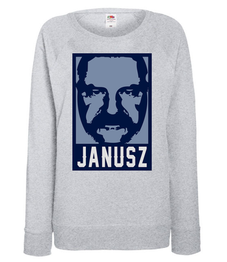 Wizerunek znanego Janusza - Bluza z nadrukiem - Śmieszne - Damska