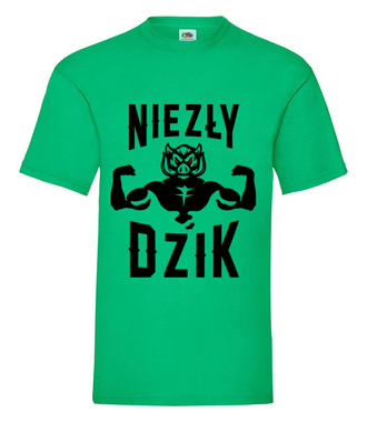 Mega dzik - Koszulka z nadrukiem - Śmieszne - Męska
