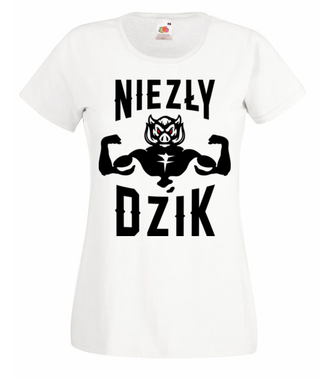 Mega dzik - Koszulka z nadrukiem - Śmieszne - Damska