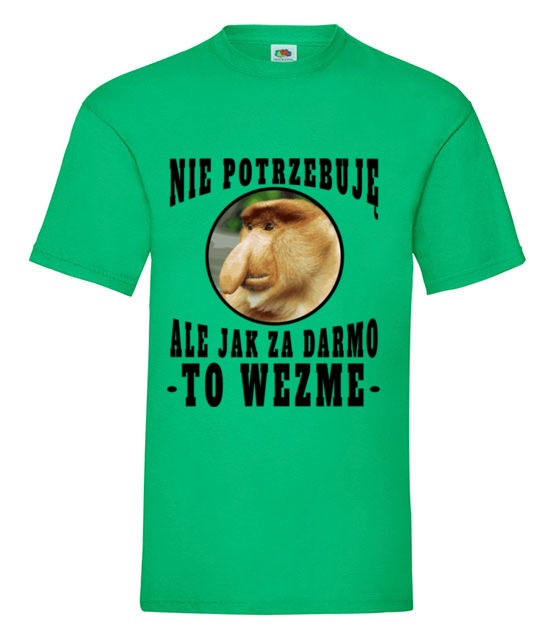 Bo janusz po prostu lubi miec duzo koszulka z nadrukiem smieszne mezczyzna jipi pl 1622 186
