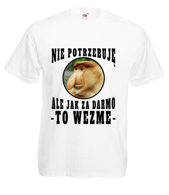 Bo janusz po prostu lubi miec duzo koszulka z nadrukiem smieszne mezczyzna jipi pl 1622 2