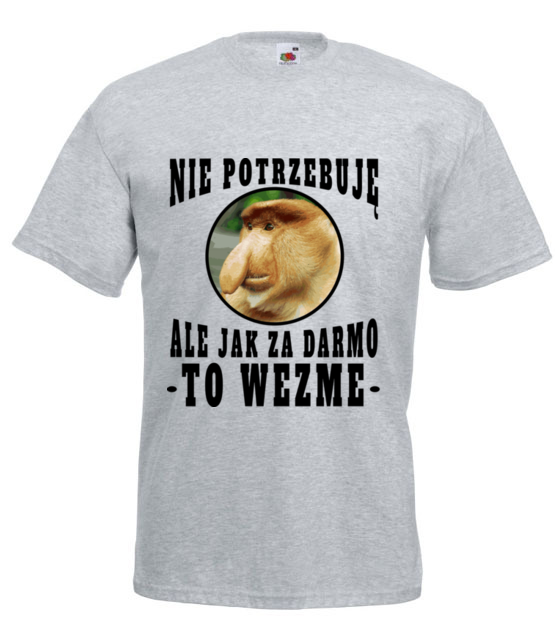 Bo janusz po prostu lubi miec duzo koszulka z nadrukiem smieszne mezczyzna jipi pl 1622 6