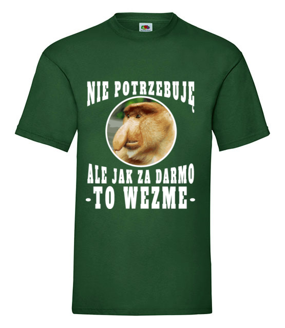 Bo janusz po prostu lubi miec duzo koszulka z nadrukiem smieszne mezczyzna jipi pl 1623 188