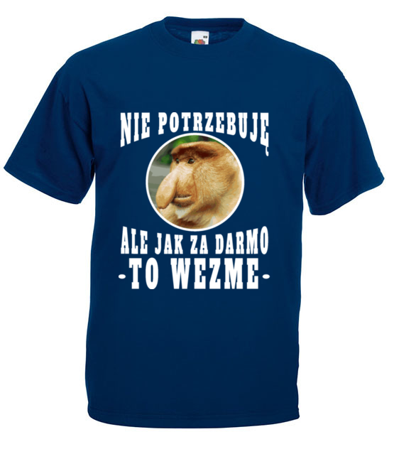 Bo janusz po prostu lubi miec duzo koszulka z nadrukiem smieszne mezczyzna jipi pl 1623 3