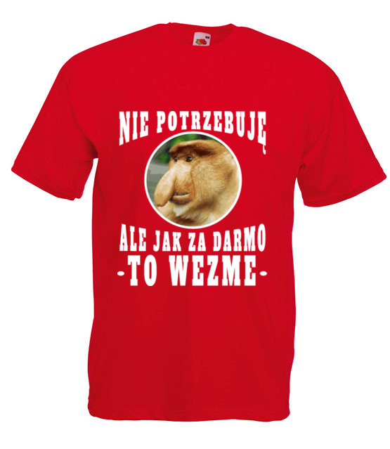 Bo janusz po prostu lubi miec duzo koszulka z nadrukiem smieszne mezczyzna jipi pl 1623 4