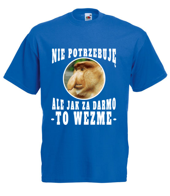 Bo janusz po prostu lubi miec duzo koszulka z nadrukiem smieszne mezczyzna jipi pl 1623 5