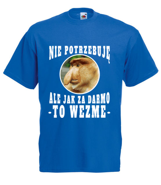 Bo Janusz po prostu lubi mieć dużo - Koszulka z nadrukiem - Śmieszne - Męska