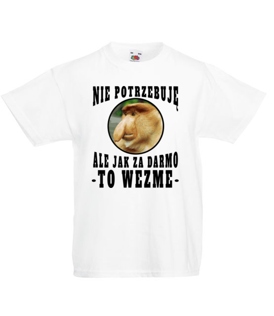 Bo janusz po prostu lubi miec duzo koszulka z nadrukiem smieszne dziecko jipi pl 1622 83