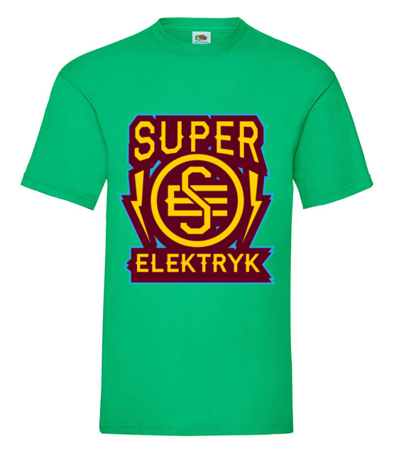Super elektryka prad nie dotyka koszulka z nadrukiem praca mezczyzna jipi pl 1631 186