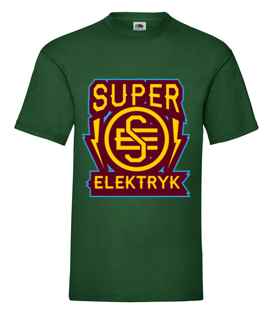 Super elektryka prad nie dotyka koszulka z nadrukiem praca mezczyzna jipi pl 1631 188