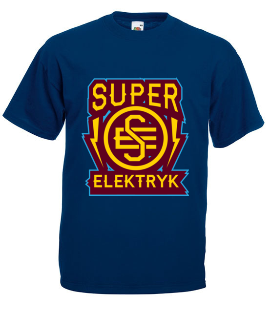 Super elektryka prad nie dotyka koszulka z nadrukiem praca mezczyzna jipi pl 1631 3