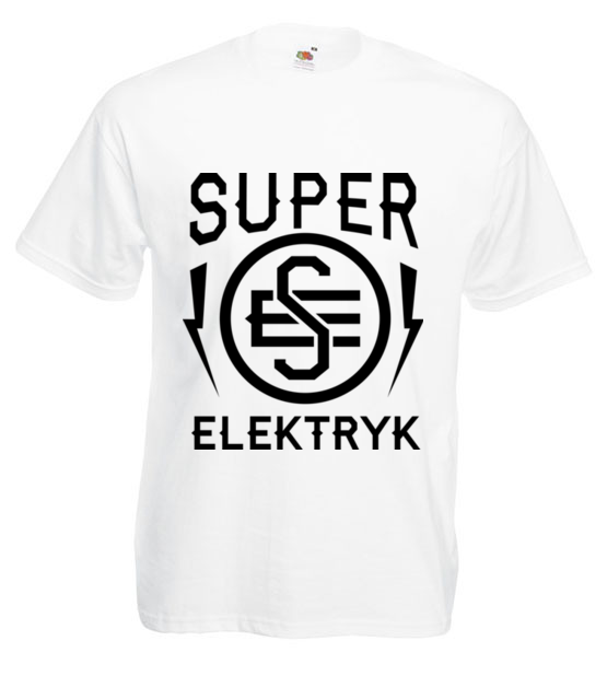 Super elektryk to super bohater koszulka z nadrukiem praca mezczyzna jipi pl 1632 2