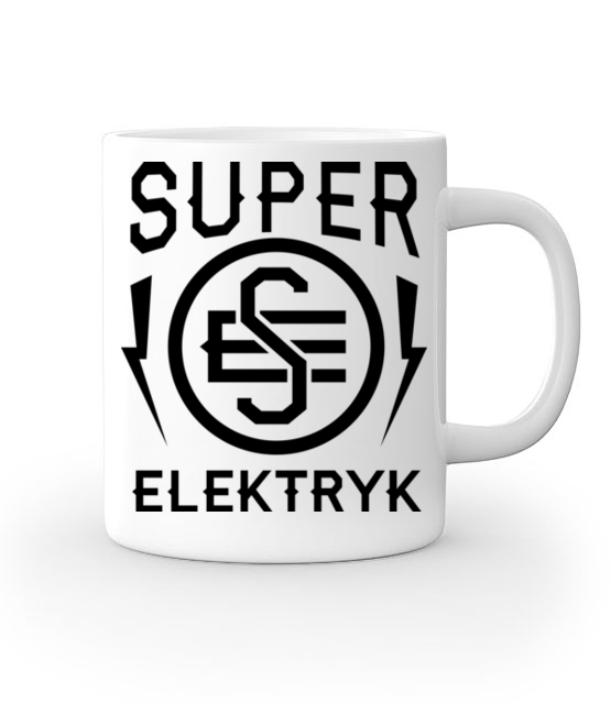 Super elektryk to super bohater kubek z nadrukiem praca gadzety jipi pl 1632 159