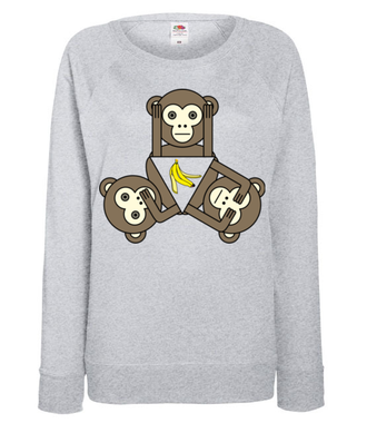 Nie ma winowajcy, nie ma banana! - Bluza z nadrukiem - Śmieszne - Damska