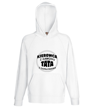 Kierowca z zawodu, tata z zamiłowania - Bluza z nadrukiem - dla kierowcy ciężarówki - Męska z kapturem
