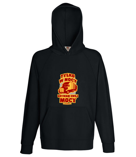 Tylko w nocy uzywam swej mocy bluza z nadrukiem dla kierowcy ciezarowki mezczyzna jipi pl 1647 134