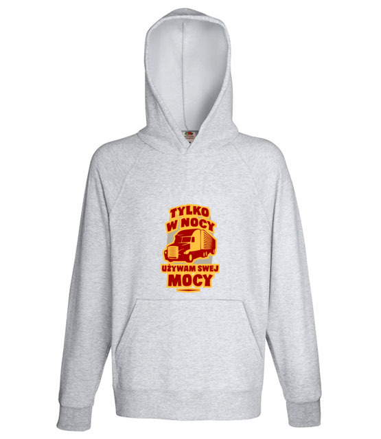 Tylko w nocy uzywam swej mocy bluza z nadrukiem dla kierowcy ciezarowki mezczyzna jipi pl 1647 138