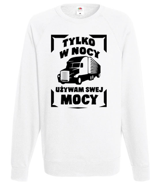 Pod osłoną nocy - Bluza z nadrukiem - dla kierowcy ciężarówki - Męska