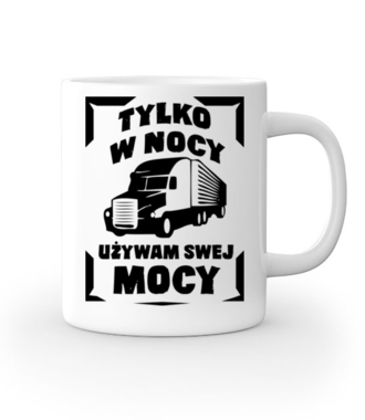 Pod osłoną nocy - Kubek z nadrukiem - dla kierowcy ciężarówki - Gadżety
