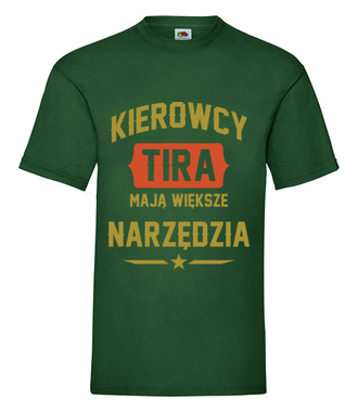 Większe narzędzia - Koszulka z nadrukiem - dla kierowcy ciężarówki - Męska