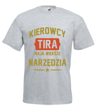 Większe narzędzia - Koszulka z nadrukiem - dla kierowcy ciężarówki - Męska