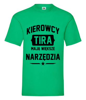Większe narzędzia - Koszulka z nadrukiem - dla kierowcy ciężarówki - Męska