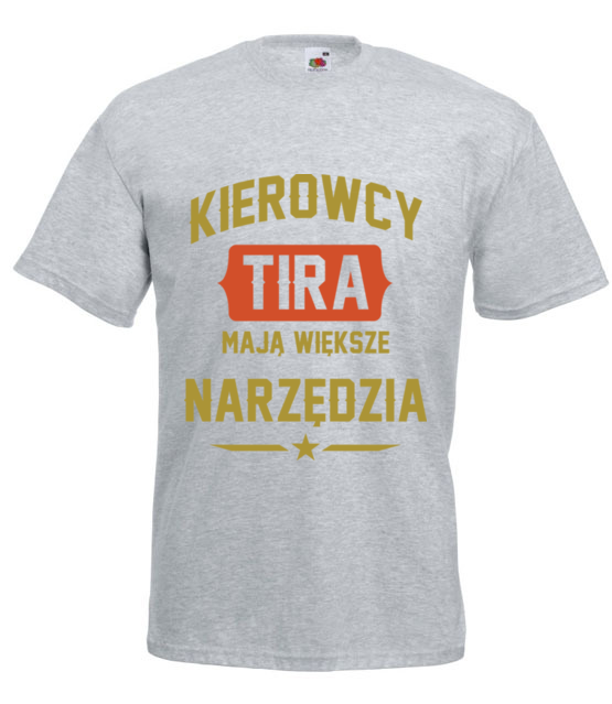 Wieksze narzedzia koszulka z nadrukiem dla kierowcy ciezarowki mezczyzna jipi pl 1650 6