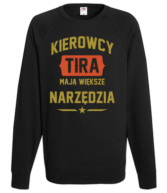 Większe narzędzia - Bluza z nadrukiem - dla kierowcy tira - Męska