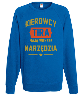 Większe narzędzia - Bluza z nadrukiem - dla kierowcy tira - Męska