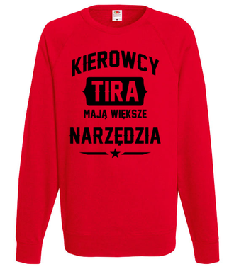 Większe narzędzia - Bluza z nadrukiem - dla kierowcy tira - Męska