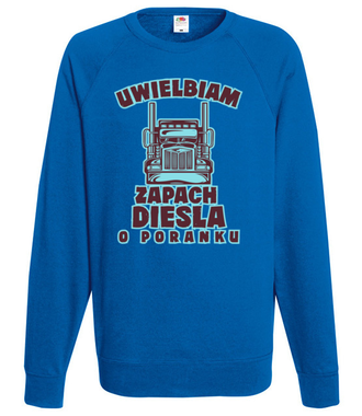 Zapach diesla - Bluza z nadrukiem - dla kierowcy ciężarówki - Męska