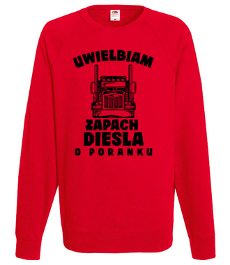 Zapach diesla - Bluza z nadrukiem - dla kierowcy ciężarówki - Męska