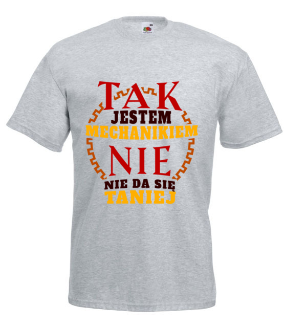 Taniej sie nie da koszulka z nadrukiem dla mechanika mezczyzna jipi pl 1660 6