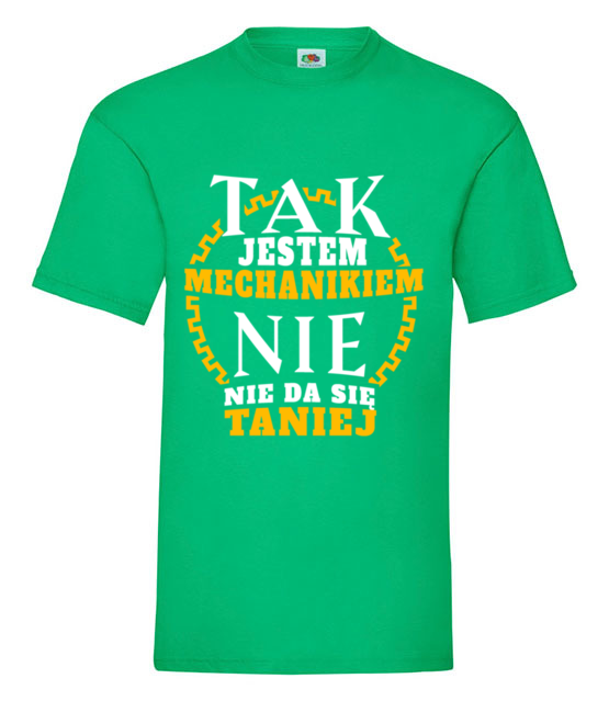 Taniej sie nie da koszulka z nadrukiem dla mechanika mezczyzna jipi pl 1661 186