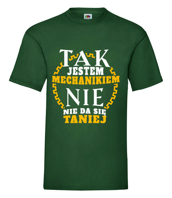 Taniej sie nie da koszulka z nadrukiem dla mechanika mezczyzna jipi pl 1661 188