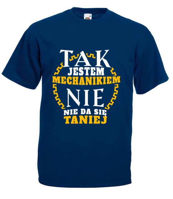 Taniej sie nie da koszulka z nadrukiem dla mechanika mezczyzna jipi pl 1661 3