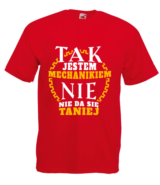 Taniej sie nie da koszulka z nadrukiem dla mechanika mezczyzna jipi pl 1661 4