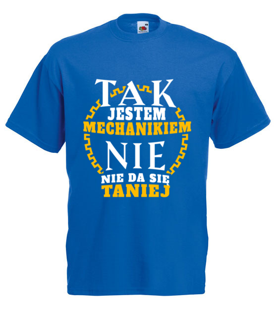 Taniej sie nie da koszulka z nadrukiem dla mechanika mezczyzna jipi pl 1661 5