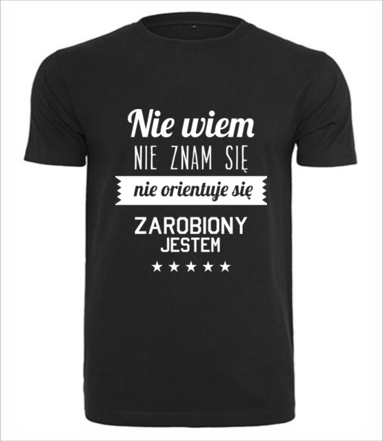 Stary tekst na nowej koszulce koszulka z nadrukiem smieszne mezczyzna jipi pl 1663 1