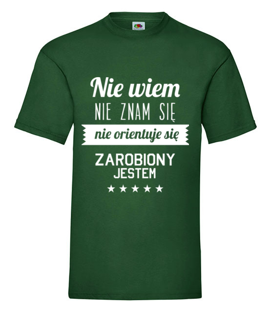 Stary tekst na nowej koszulce koszulka z nadrukiem smieszne mezczyzna jipi pl 1663 188