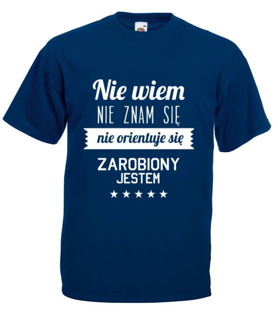 Stary tekst na nowej koszulce koszulka z nadrukiem smieszne mezczyzna jipi pl 1663 3