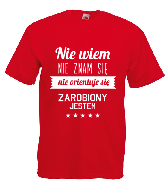 Stary tekst na nowej koszulce koszulka z nadrukiem smieszne mezczyzna jipi pl 1663 4