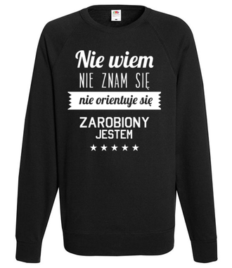 Stary tekst na nowej koszulce - Bluza z nadrukiem - Śmieszne - Męska