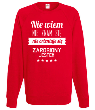 Stary tekst na nowej koszulce - Bluza z nadrukiem - Śmieszne - Męska